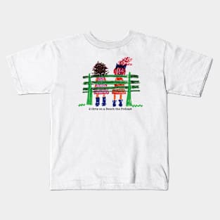 2 Girls on a Bench Kids T-Shirt